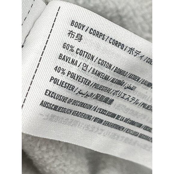 Hollister Gray Crew Neck Sweatshirt NYC Sz Large Preppy Relaxed - Picture 5 of 6